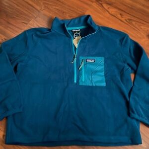 New Woman’s Patagonia Microdini 1/2 zip pullover lagom Blue sz XL 26260 NWT